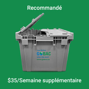 Boîtes économiques, efficaces et réutilisables.